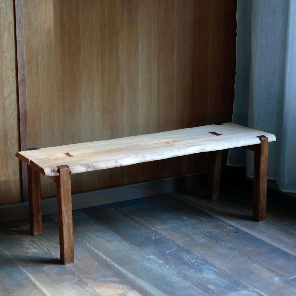 Natural Wood Bench