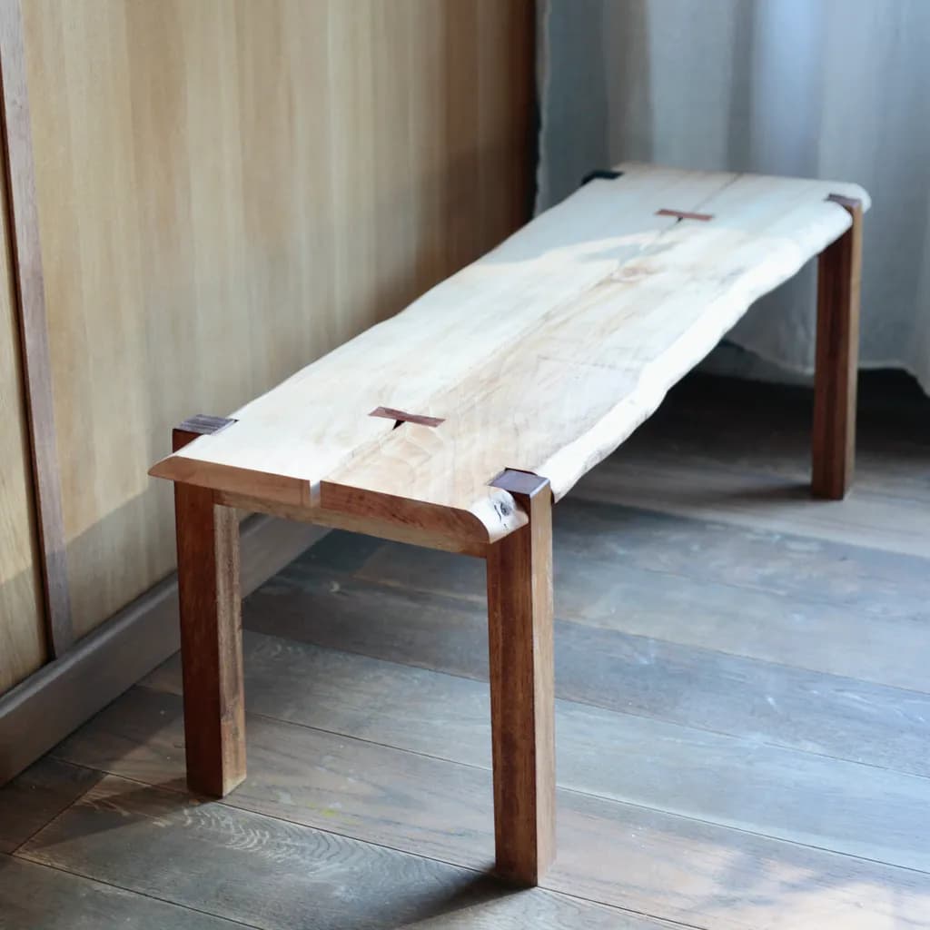 Natural Edge Bench