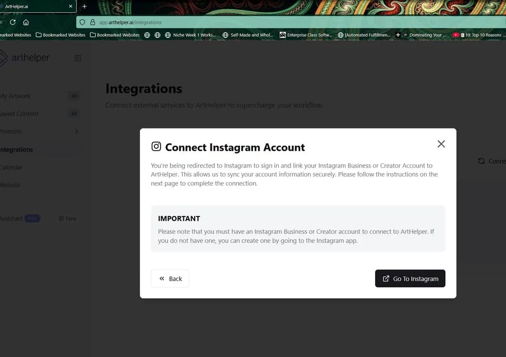 "Seamless Connections: Elevate Your Art Workflow with Instagram Integration"