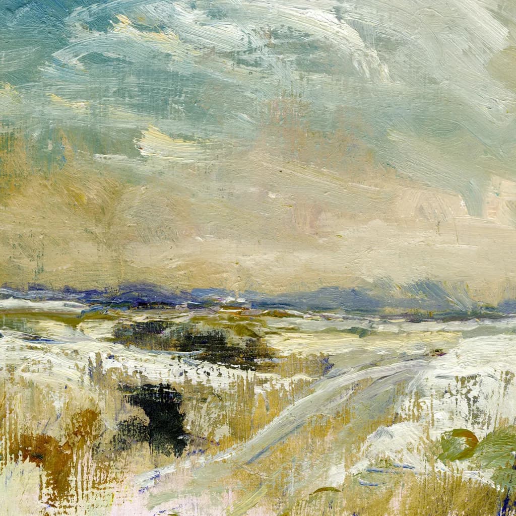 Whispers of the Wind: A Serene Landscape in Soft Hues