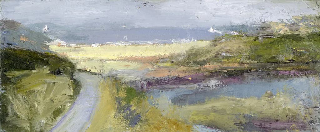 Whispers of the Coast: A Serene Landscape in Soft Hues