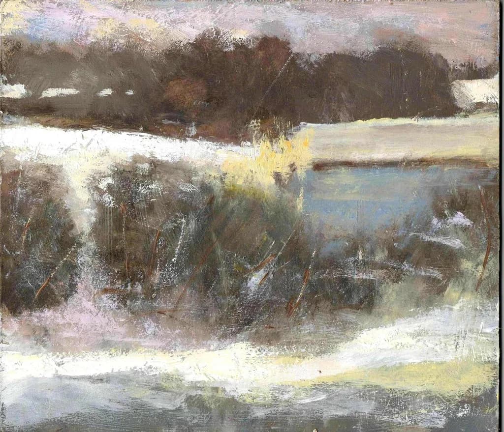 Whispers of Earth: A Serene Abstract Landscape in Muted Tones