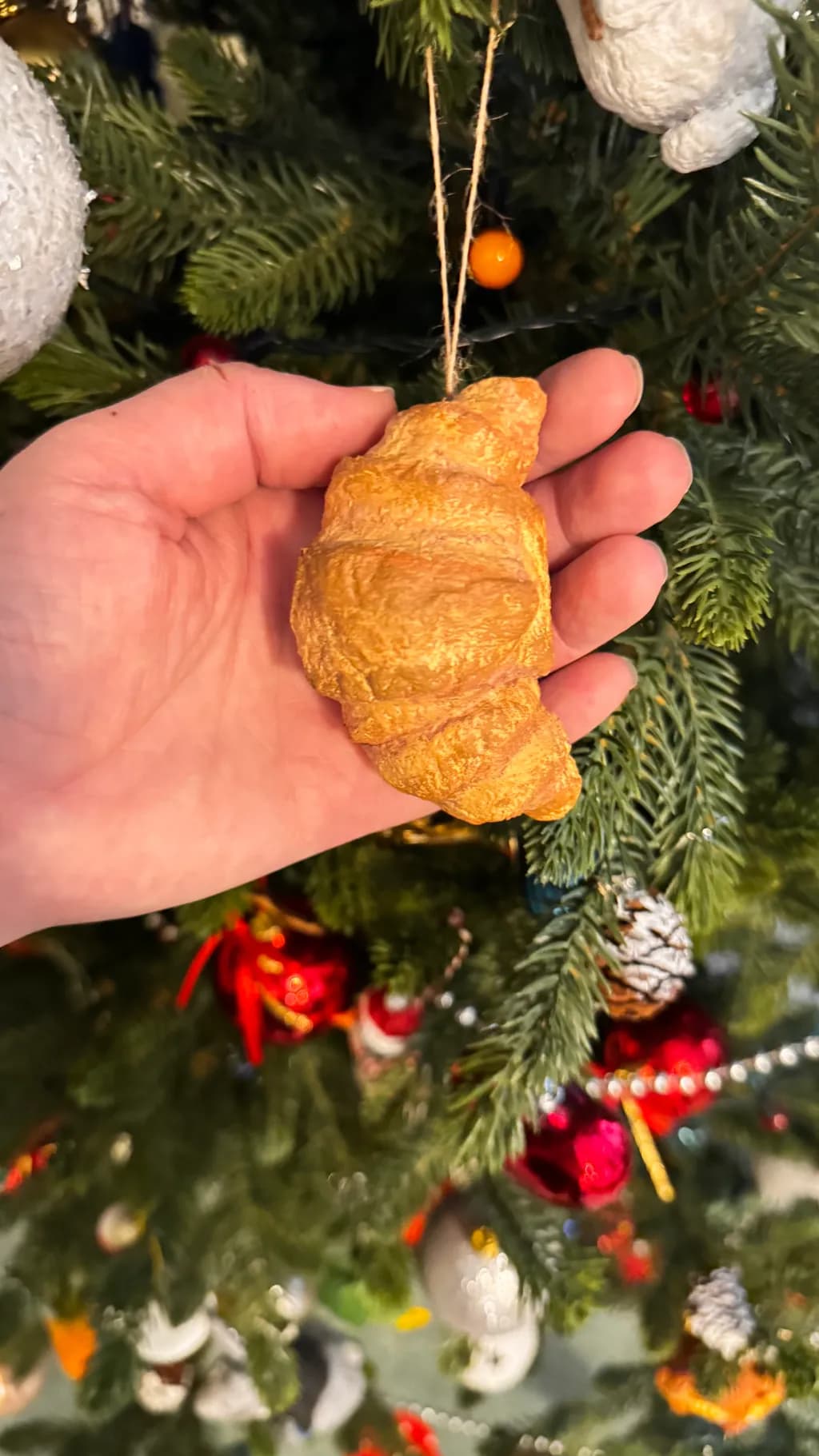 Croissant Ornament