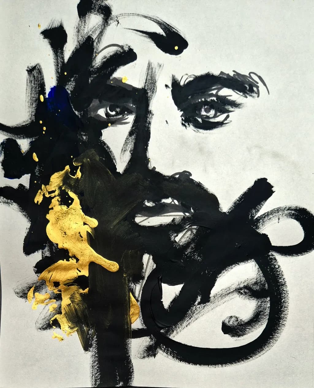 Abstract Portrait Contrast