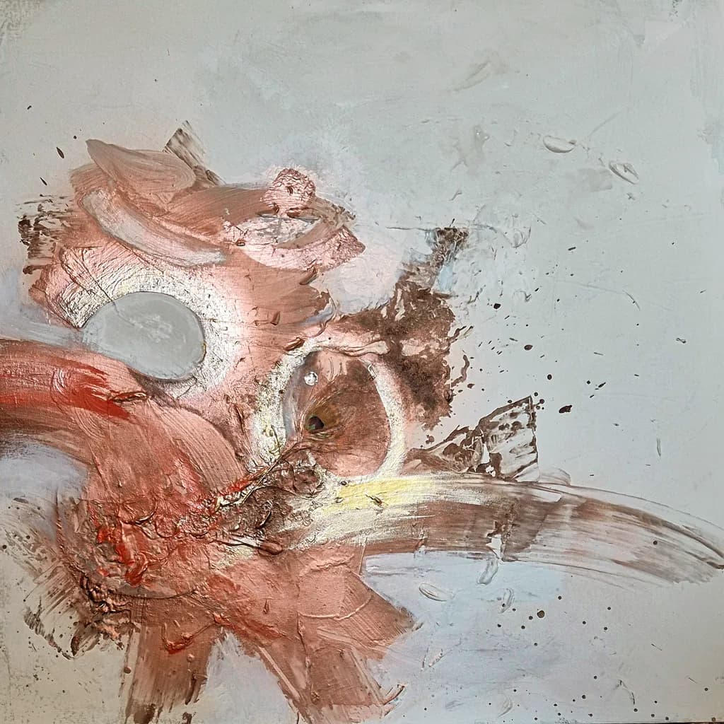 Whispers of Color: An Abstract Journey Through Emotion and Texture