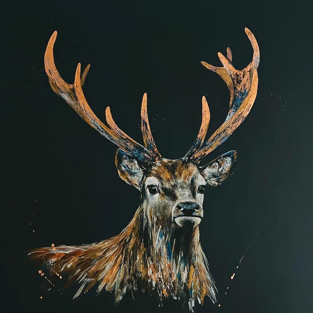Majestic Stag: A Bold Expression of Nature's Grace