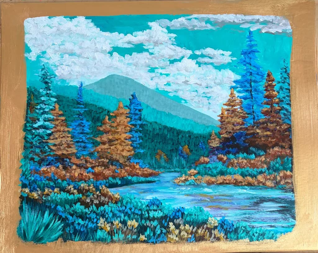 Mountain Stream Reflections