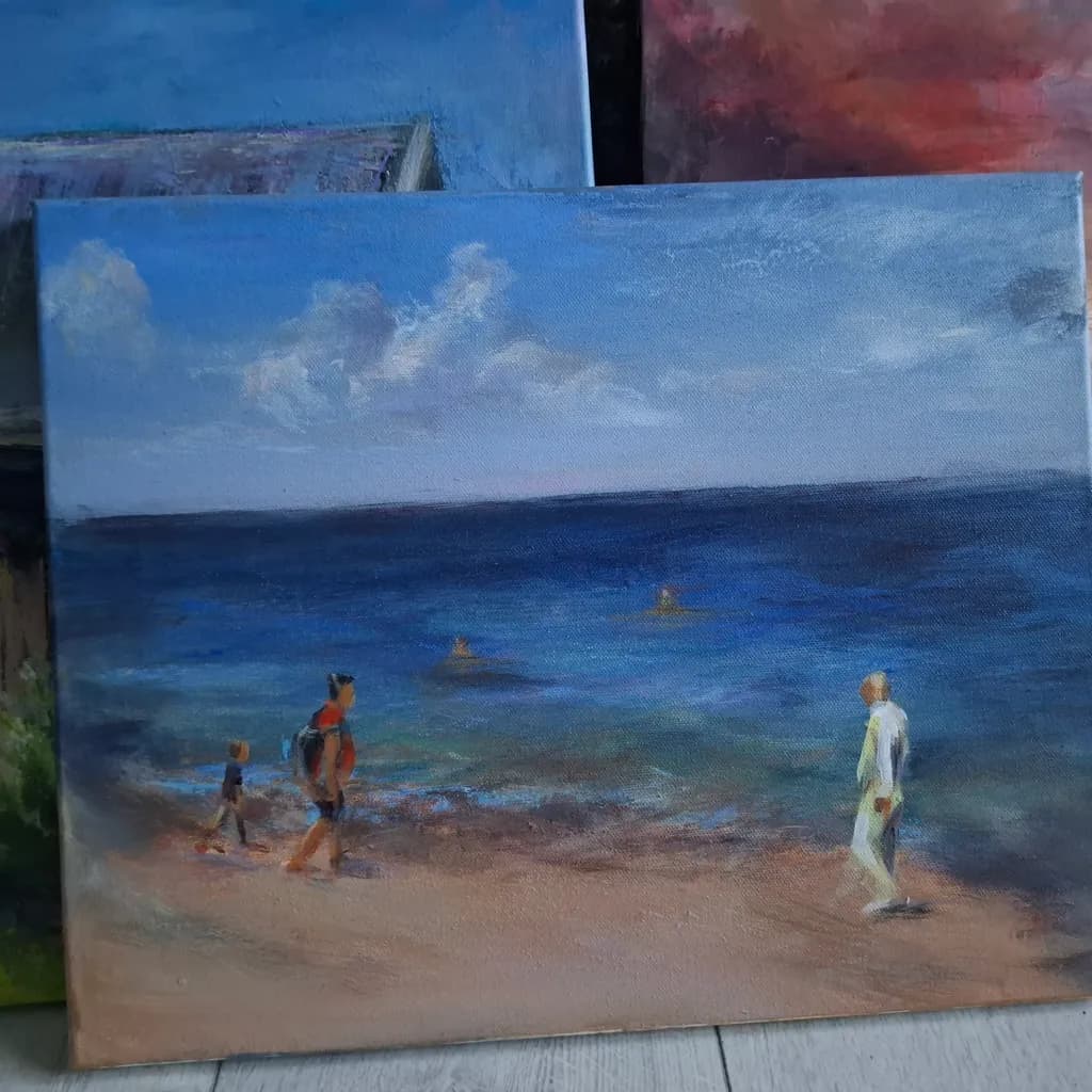 Serenity by the Shore: A Tranquil Beach Walk at Dusk