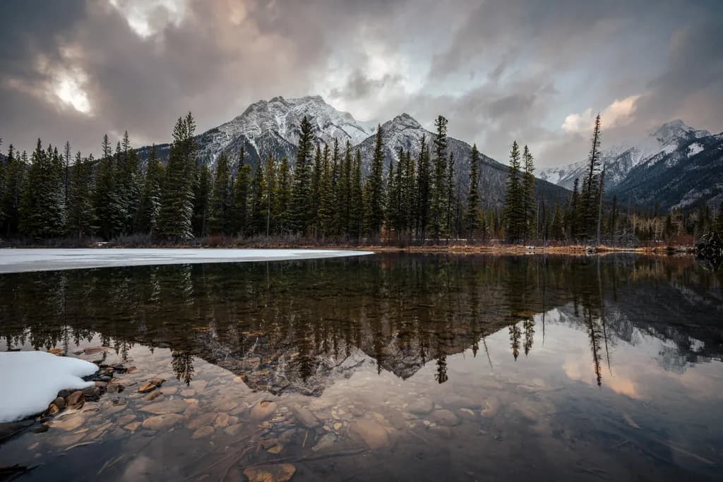 Mountain Mirror Reflection