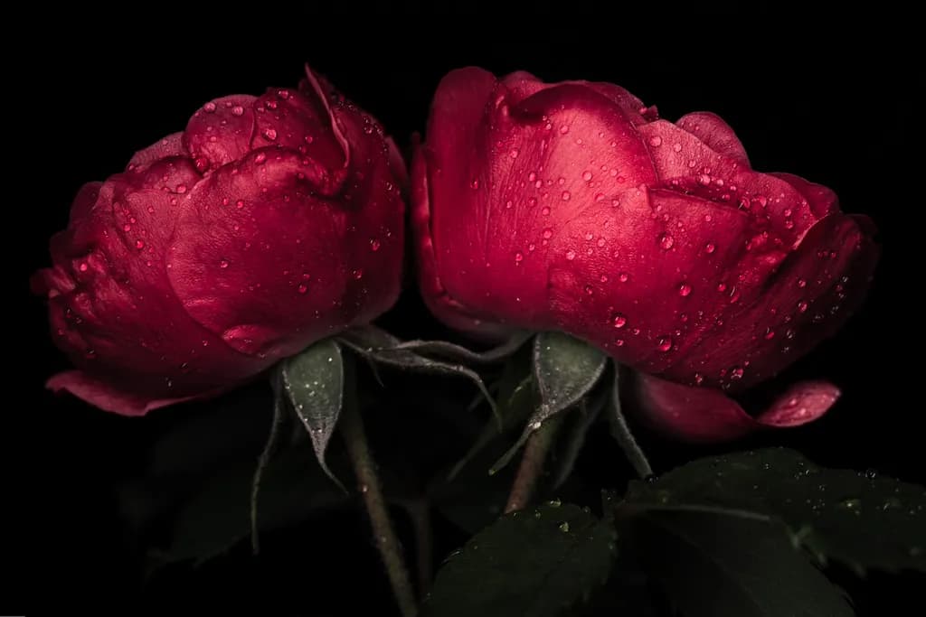 Dew-Kissed Roses