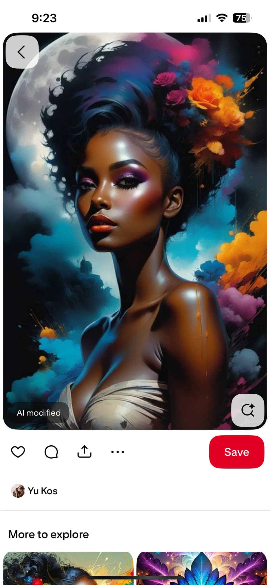 Radiant Dreams: A Celebration of Strength and Beauty in Colorful Harmony