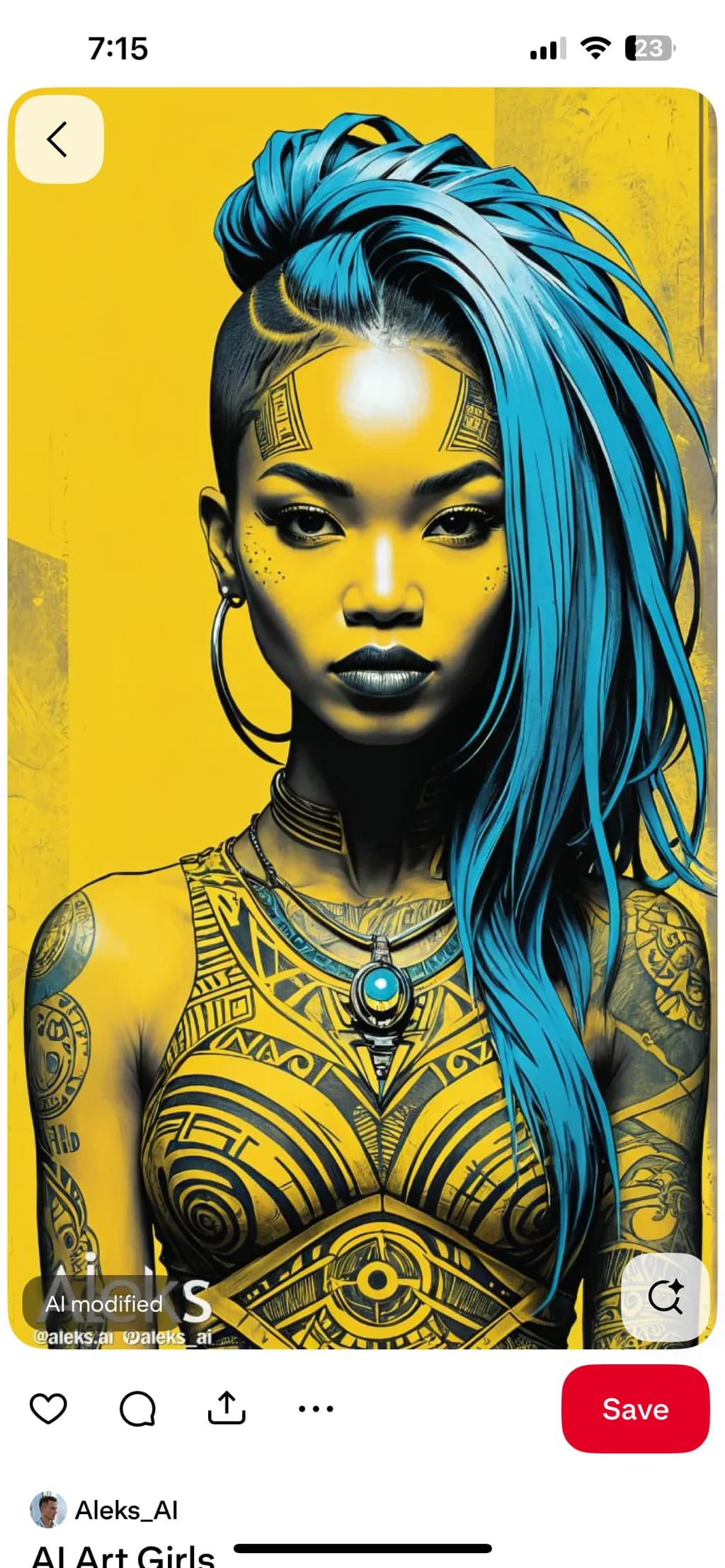 Vibrant Confidence: A Modern Tribal Portrait of Empowerment