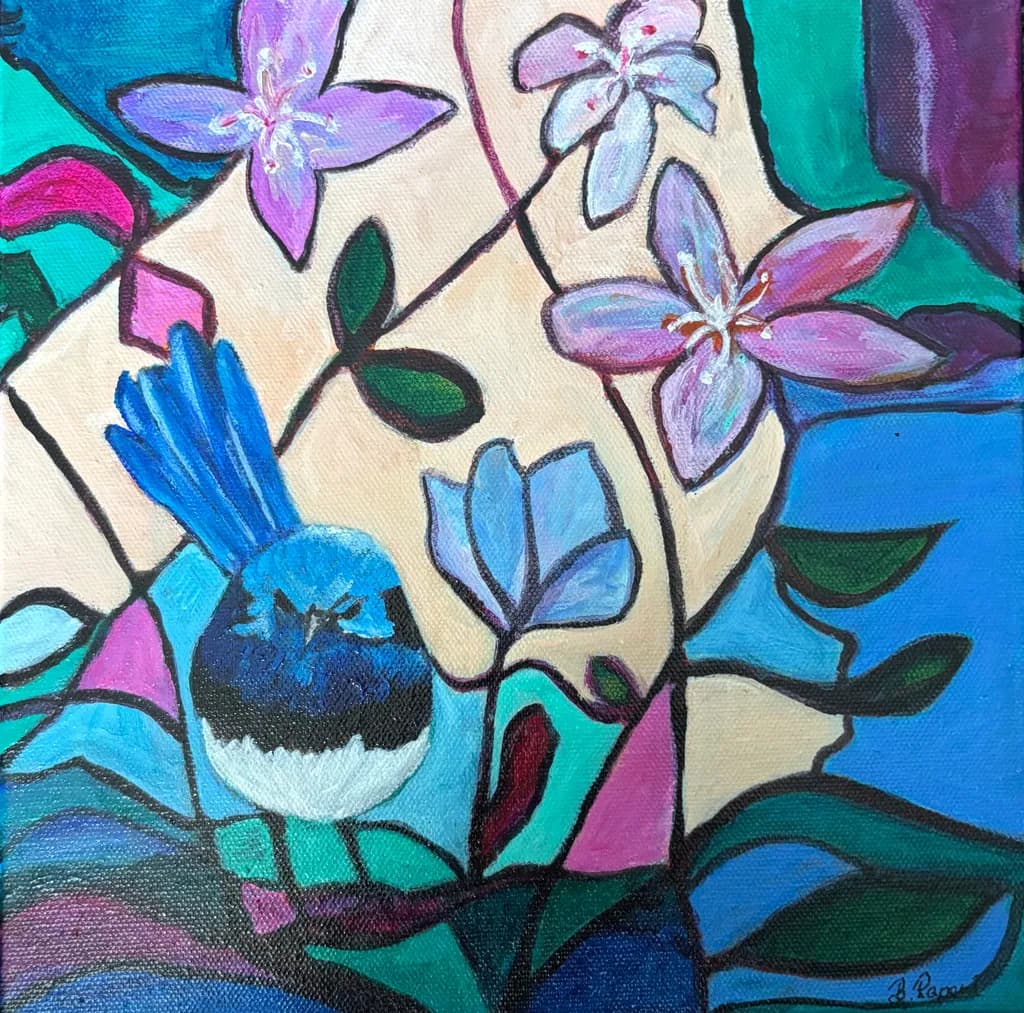 Blue Wren Mosaic