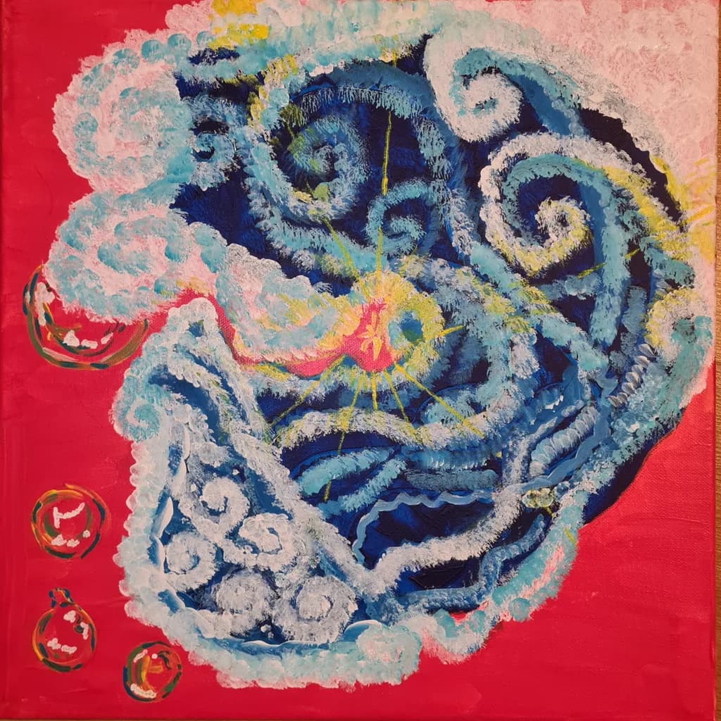 Oceanic Whirl: A Vibrant Dance of Color and Emotion