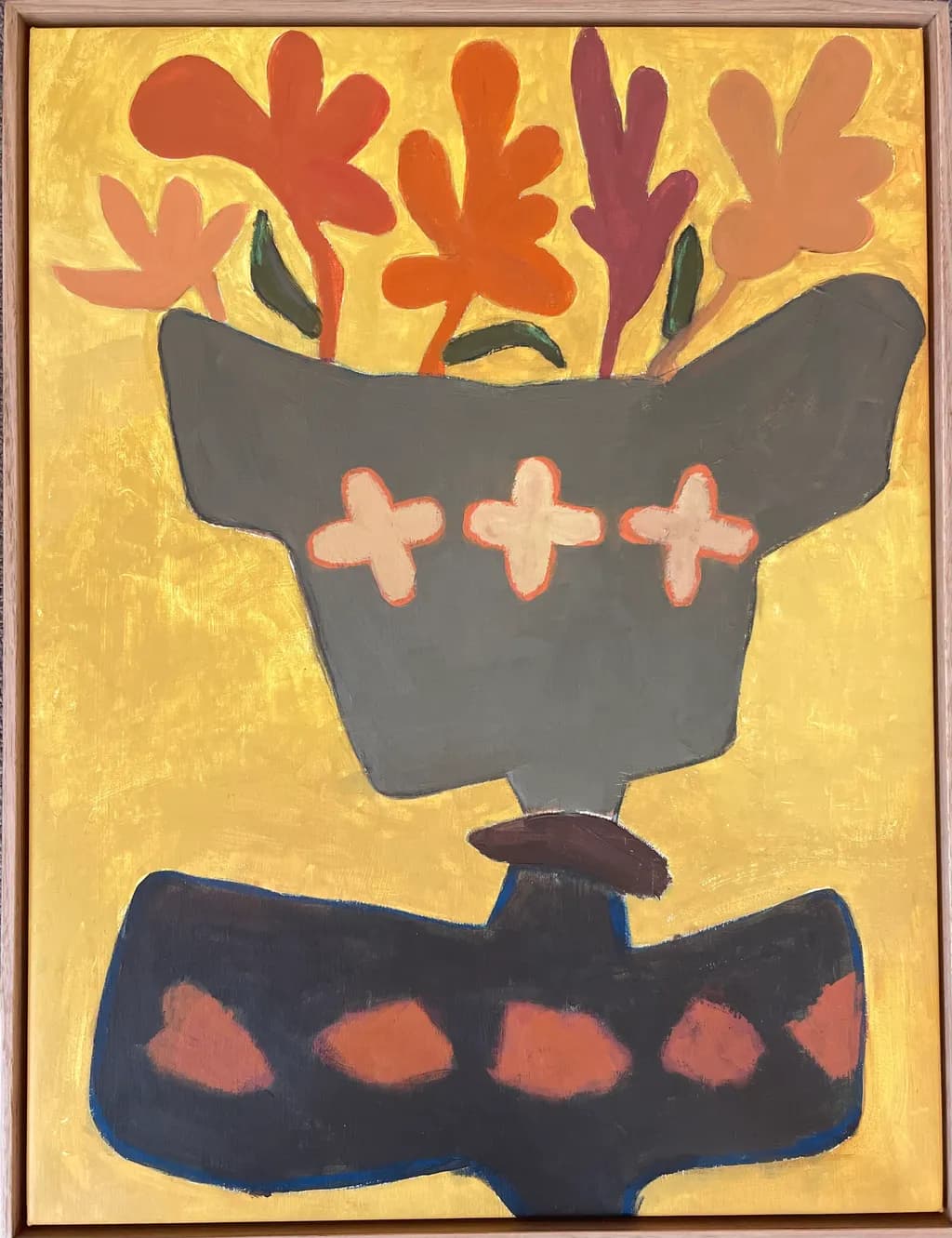 Vibrant Harmony: A Playful Dance of Color and Form in Floral Abstraction