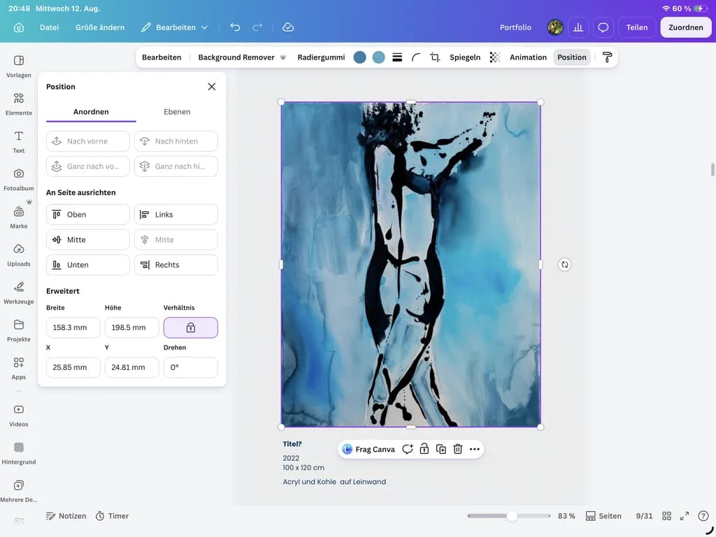 Abstract Figure Blue