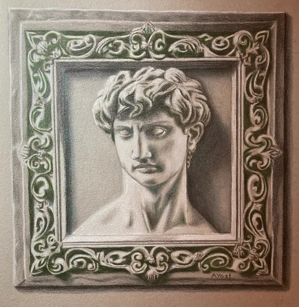 Timeless Gaze: A Modern Tribute to Classical Sculpture