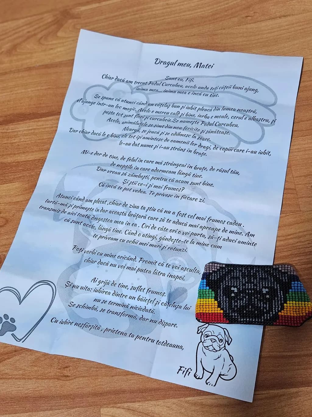 Heartfelt Letters of Love: A Colorful Tribute to Friendship and Canine Companionship