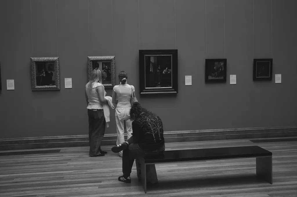 Contemplative Gallery Moments