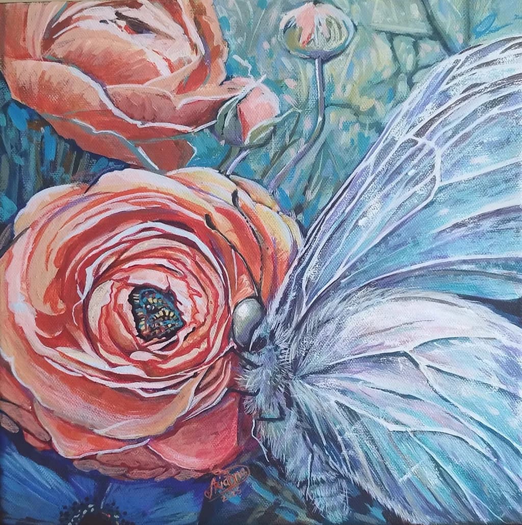 Whispers of Nature: A Dance Between Butterfly and Bloom