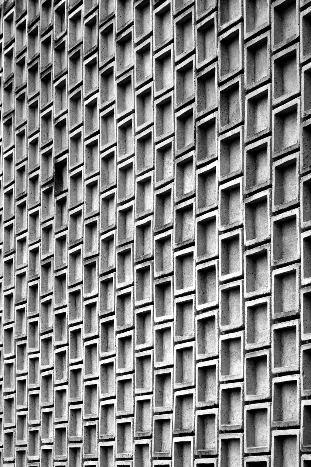Concrete Grid Facade