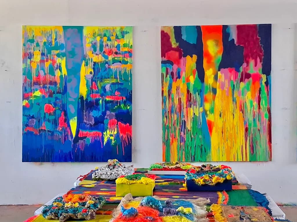 Vibrant Expressions: A Journey Through Colorful Abstract Landscapes