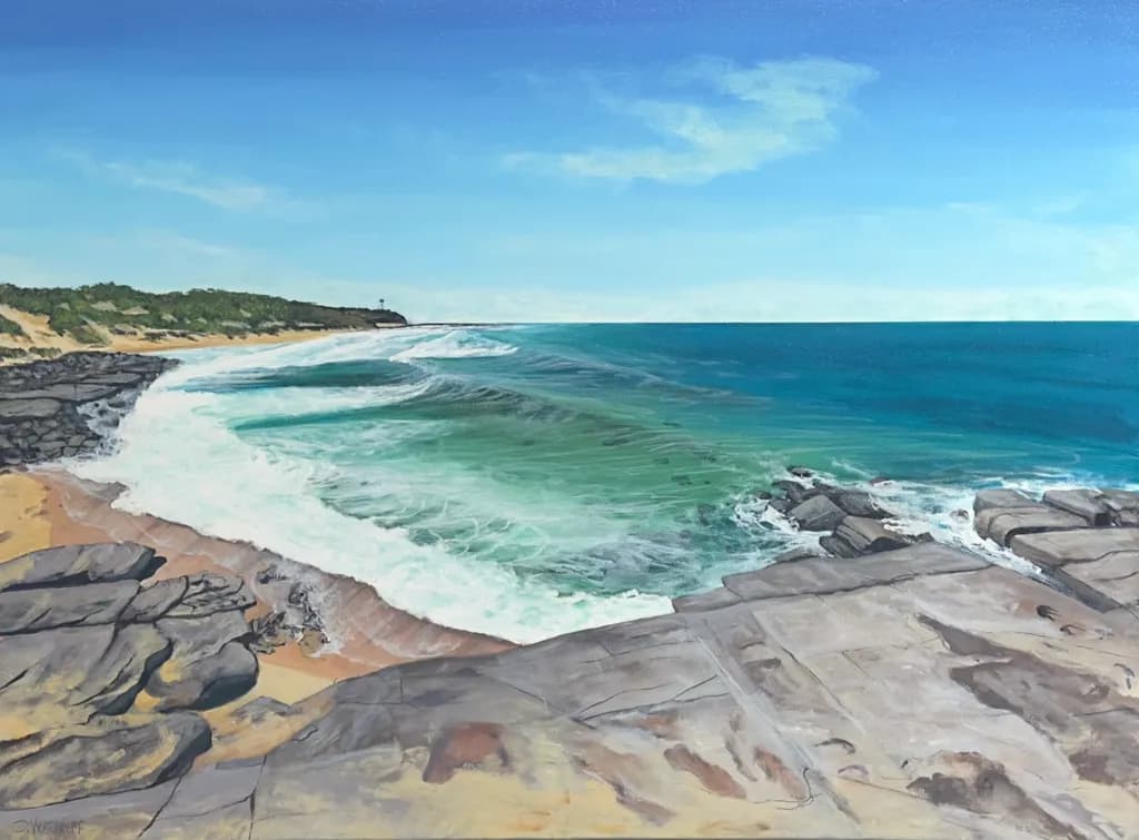 Serenity by the Shore: A Coastal Escape of Waves and Rocks