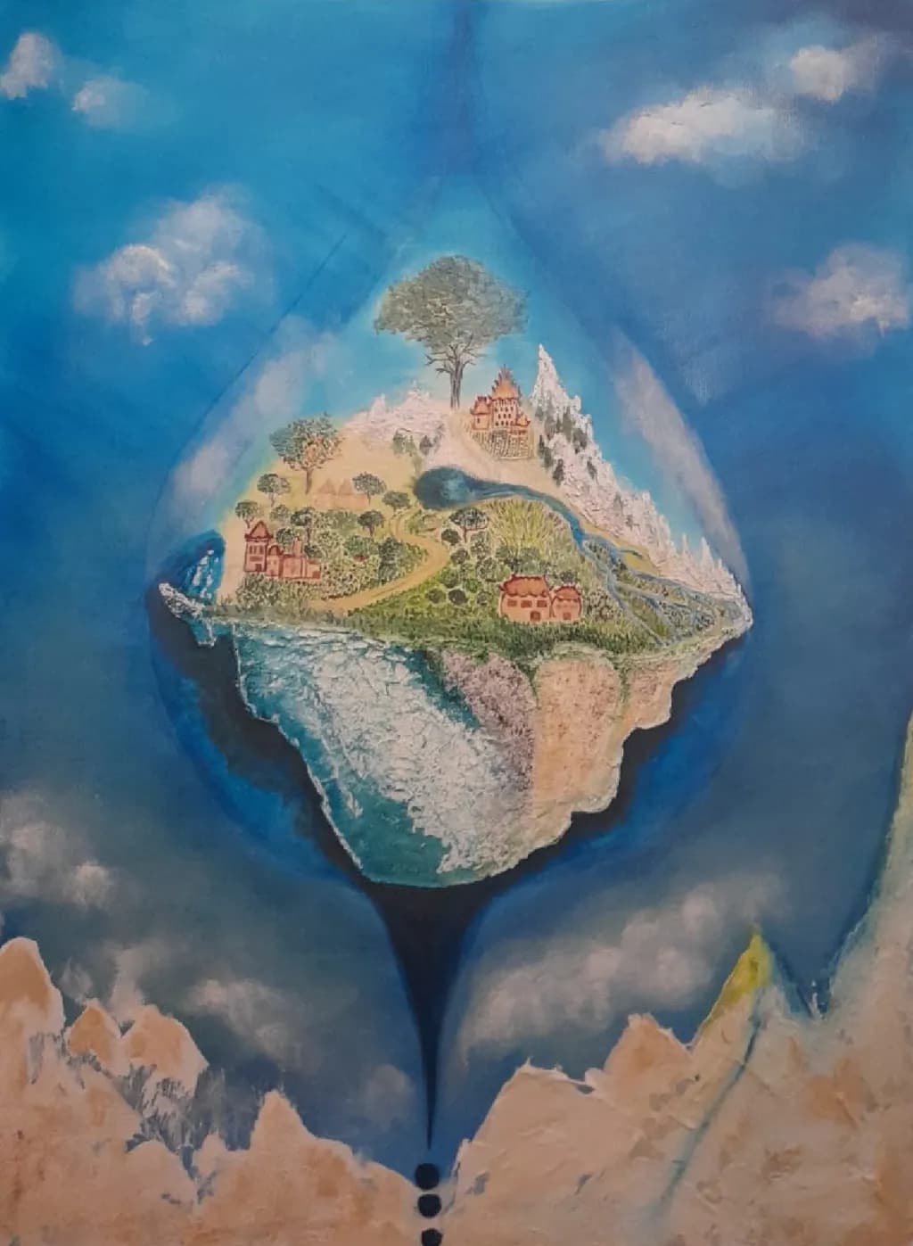 Whispers of a Dream: A Journey Through an Enchanted Island in the Sky