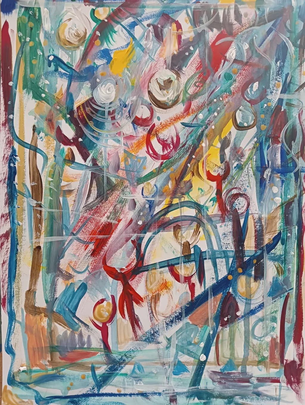 Vibrant Chaos: An Expressive Journey Through Color and Emotion