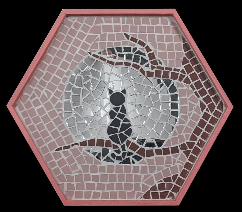 Whispers of Reflection: A Hexagonal Mosaic Journey Through Light and Shadow