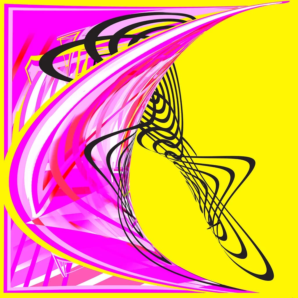 Vibrant Whirl: A Dance of Color and Form in Abstract Expressionism