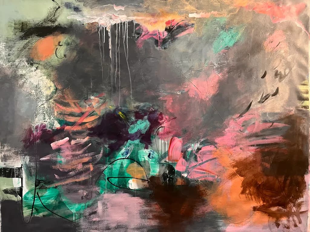 Whispers of Color: An Abstract Journey Through Emotion and Light