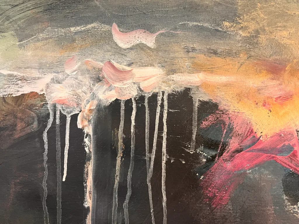 Whispers of Dusk: A Melancholic Dance of Color and Light
