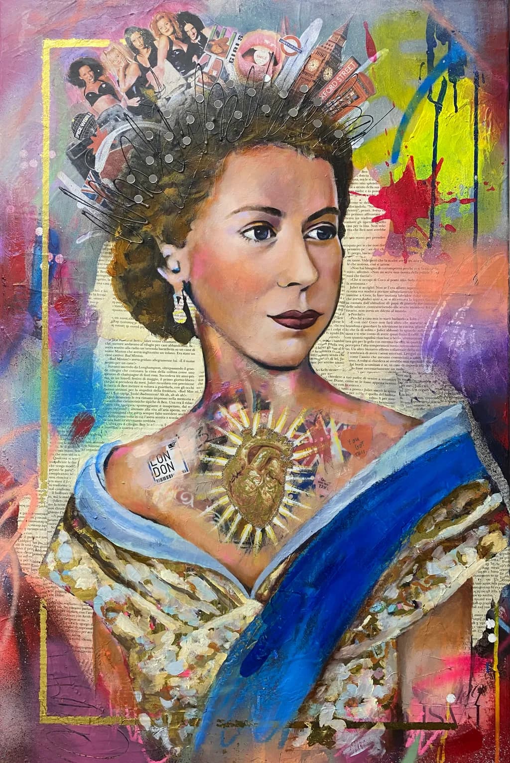 Queen of London Collage