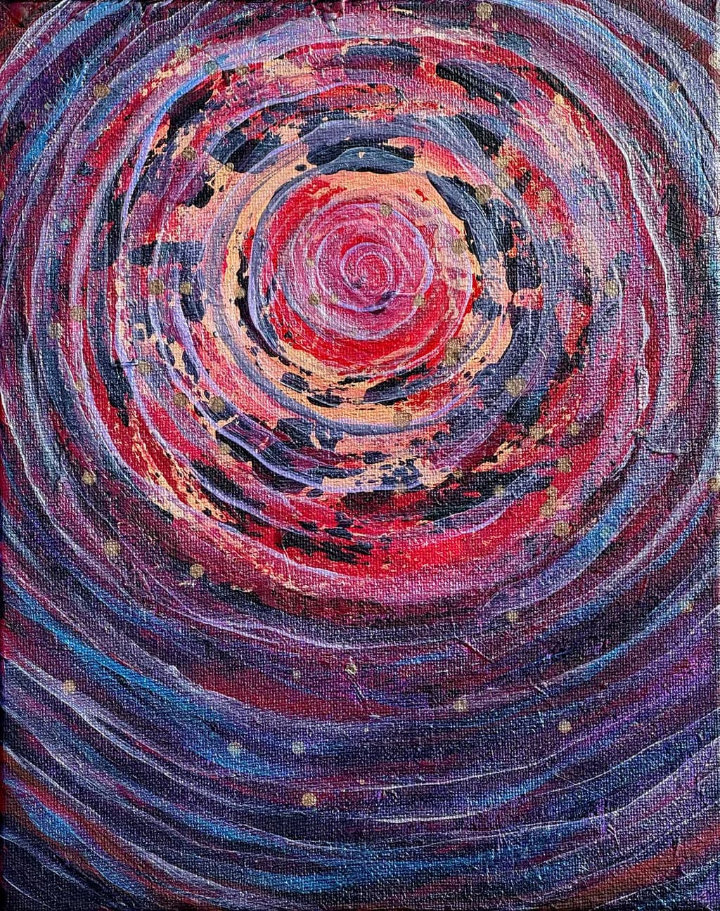 Whirling Cosmos: A Dance of Color and Emotion