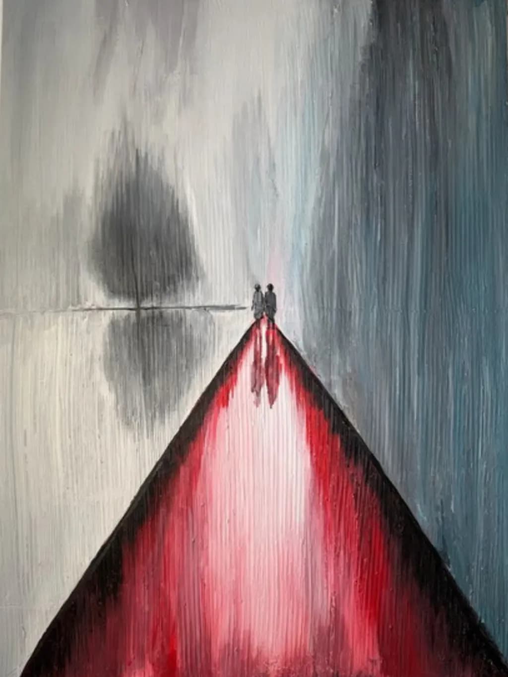 Crossing from Gray to Red