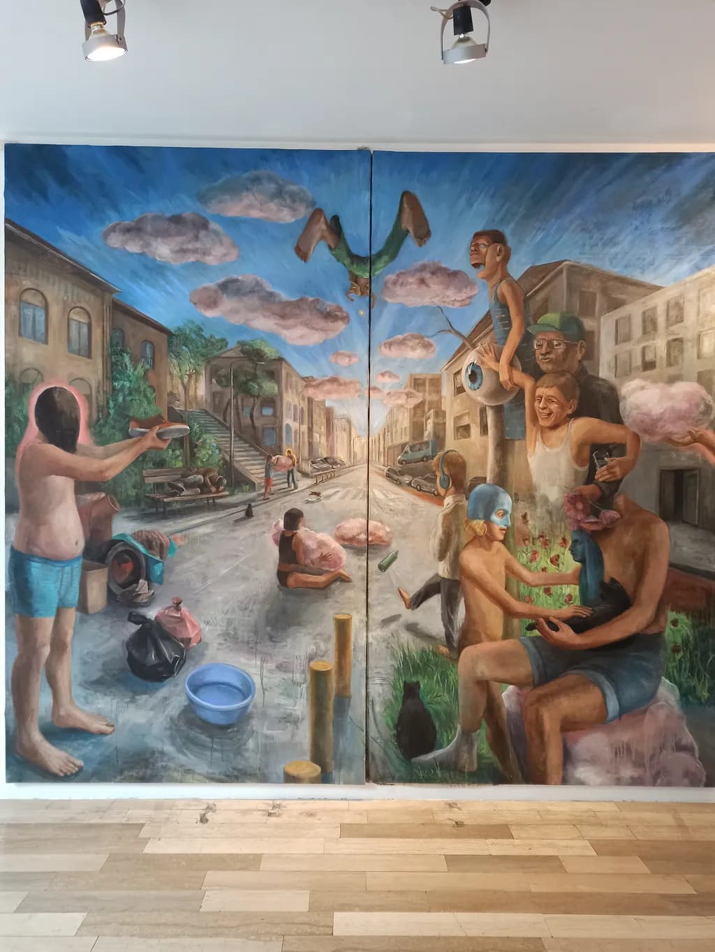 Urban Dreams: A Surreal Exploration of Community and Resilience