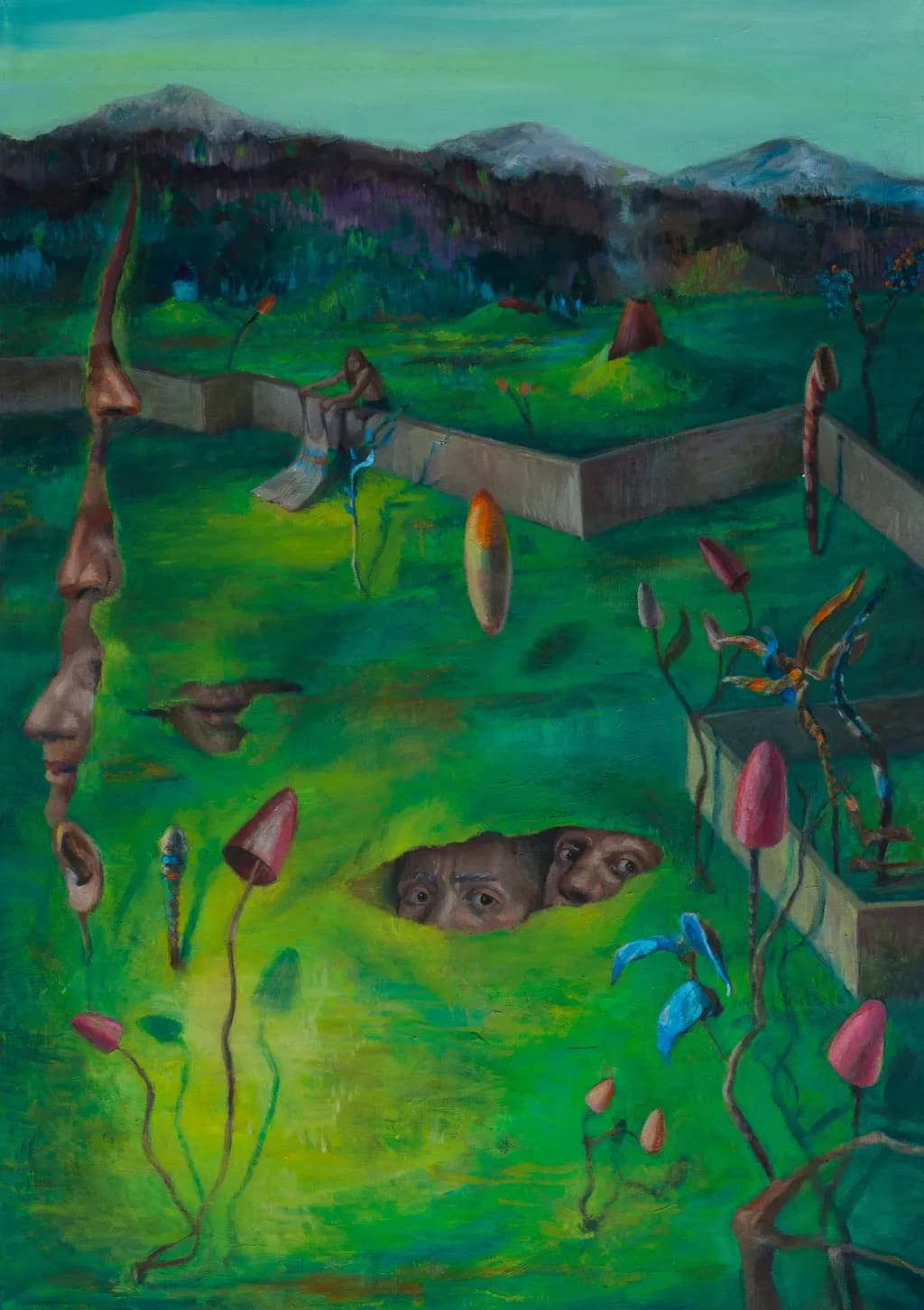 Whispers of the Hidden: A Surreal Exploration of Perception and Nature