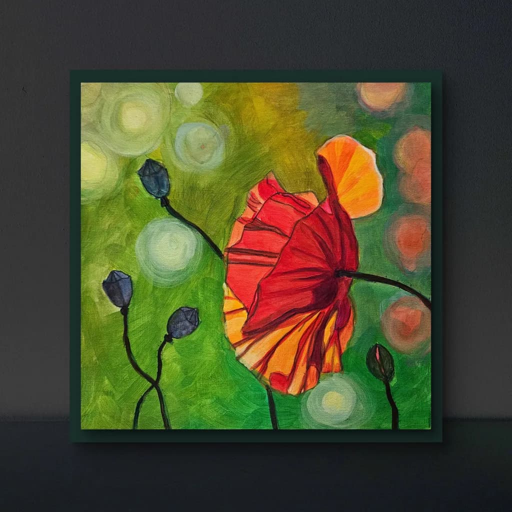 Radiant Poppy Bloom