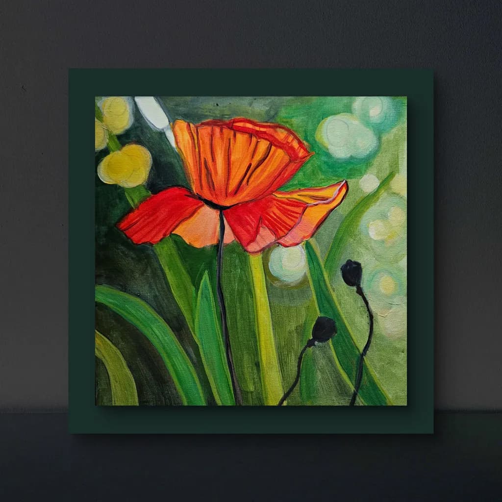 Radiant Poppy Bloom