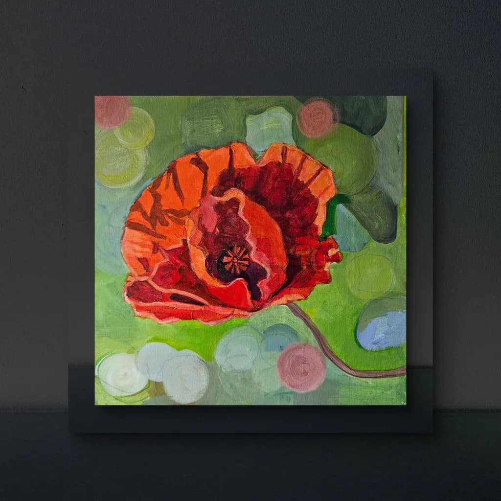 Radiant Poppy Bloom