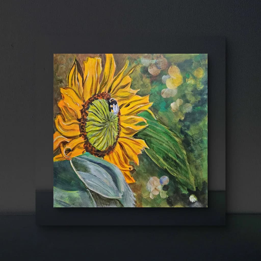 Sunflower and Visitor