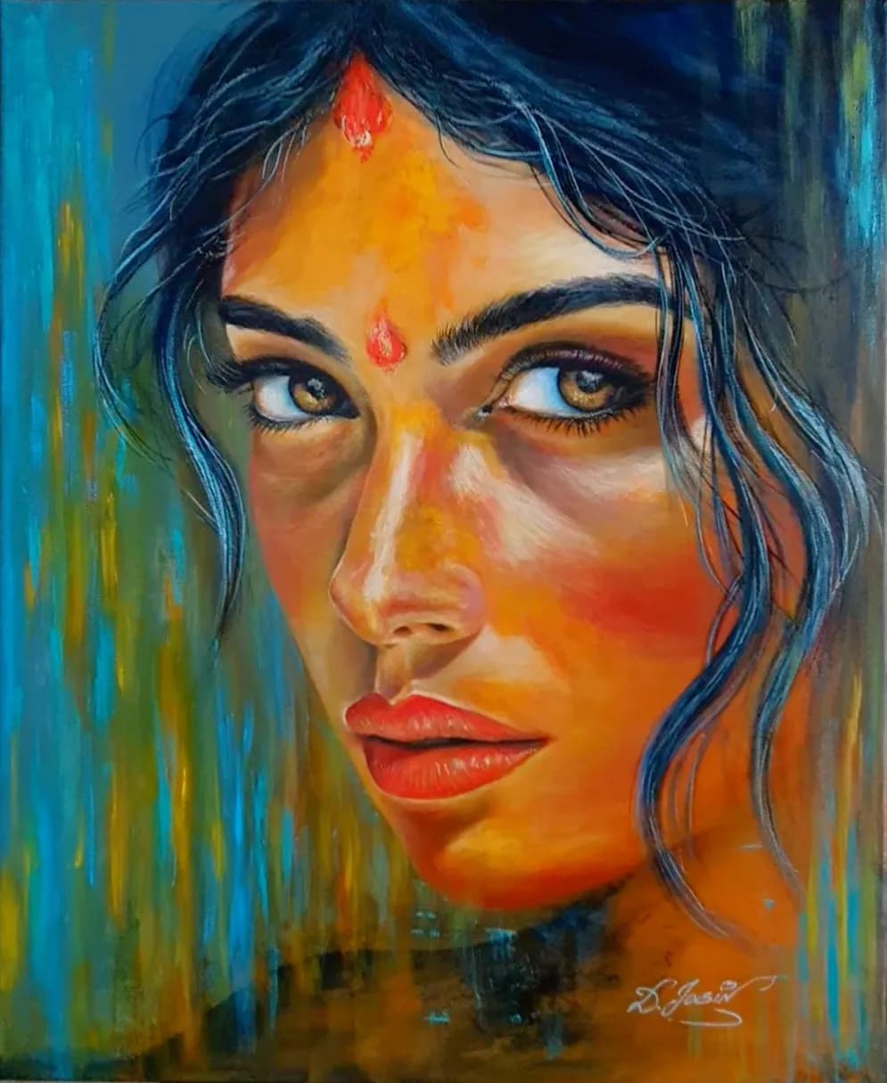 Ethereal Gaze: A Portrait of Inner Strength and Beauty