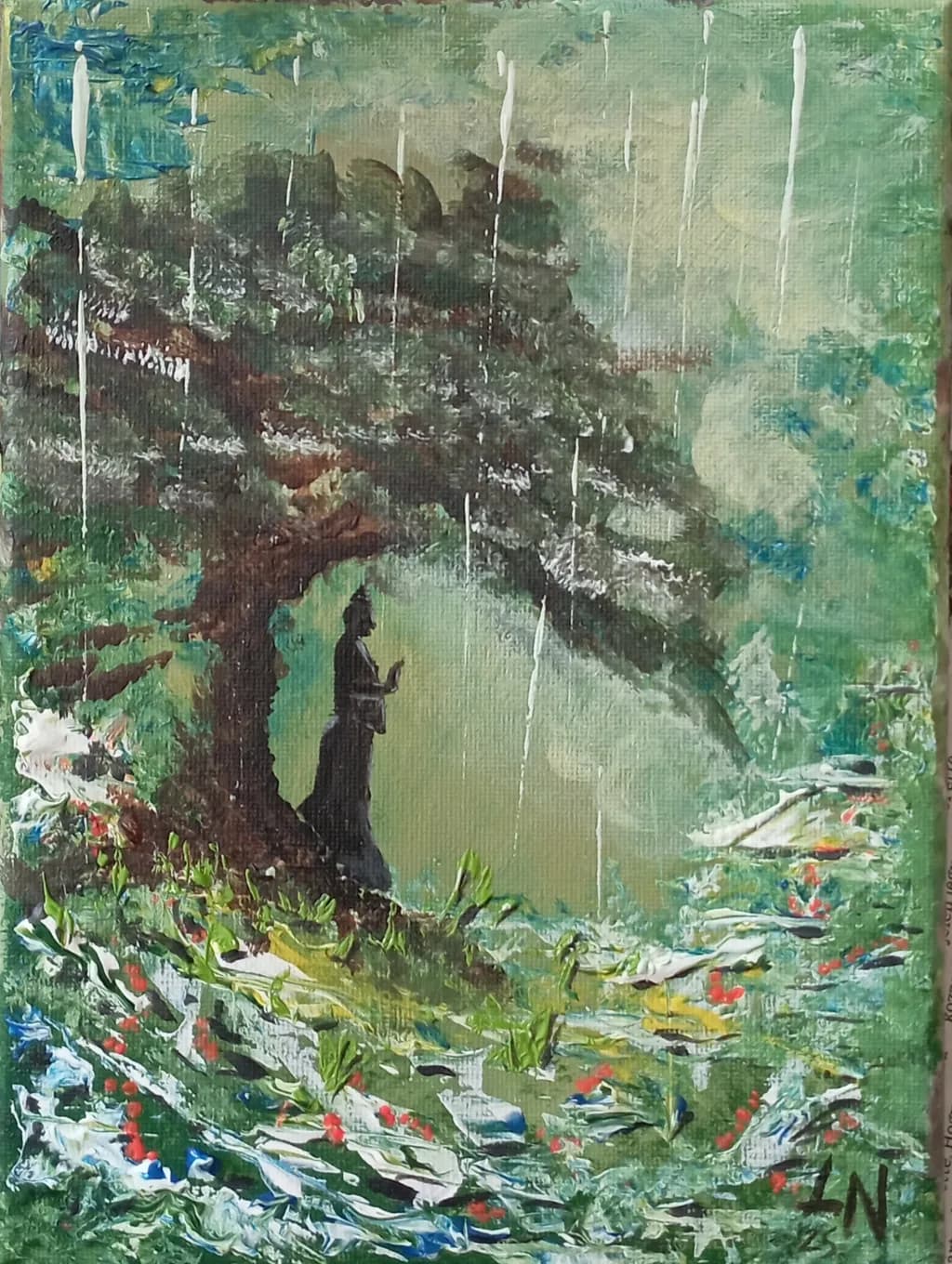 Whispers of Serenity: A Rainy Day Reverie in Nature's Embrace
