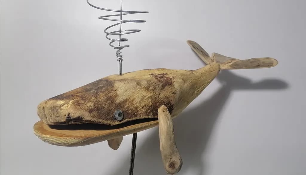Rustic Spiral Whale