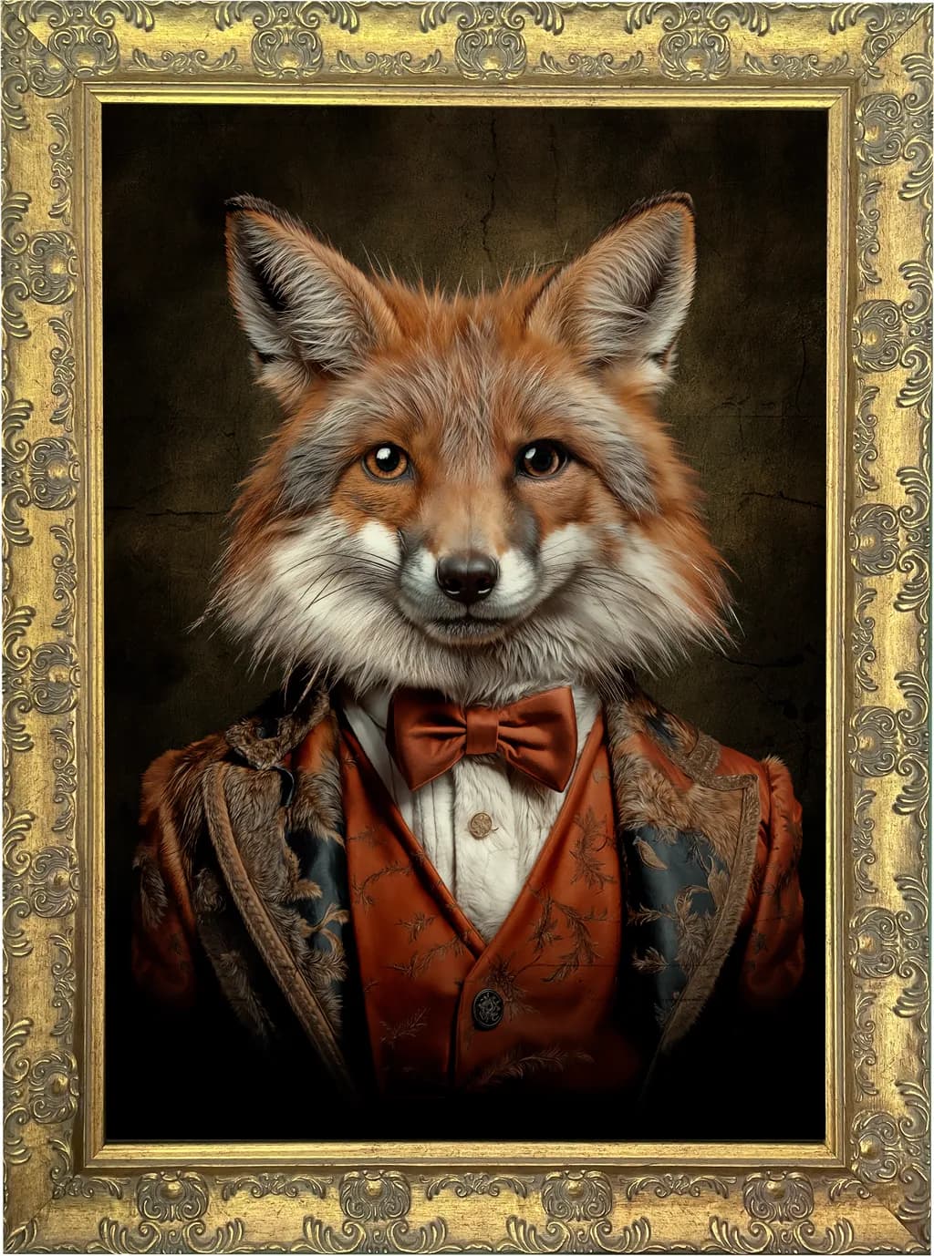 Dapper Fox: A Whimsical Portrait of Elegance and Charm