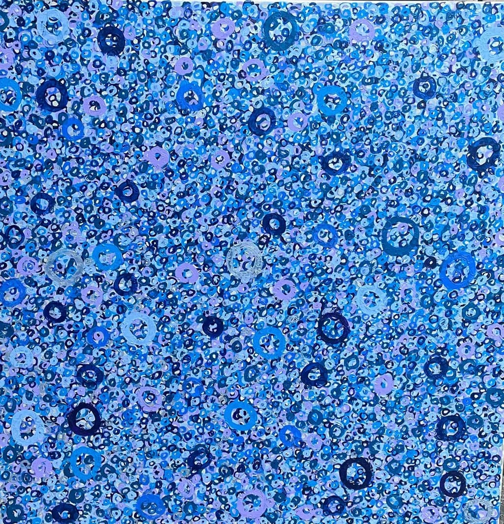 Blue Bubble Pattern