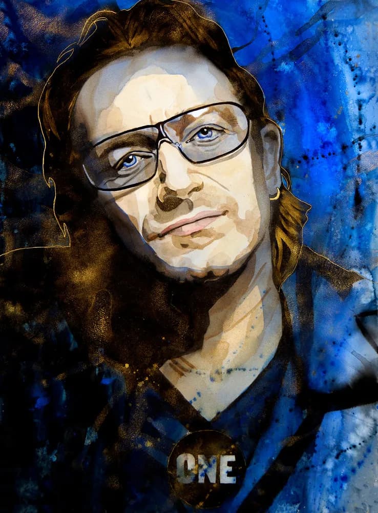 Ethereal Blue: A Portrait of Resilience and Vision