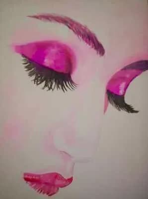 Whispers of Pink: A Serene Portrait of Beauty and Elegance
