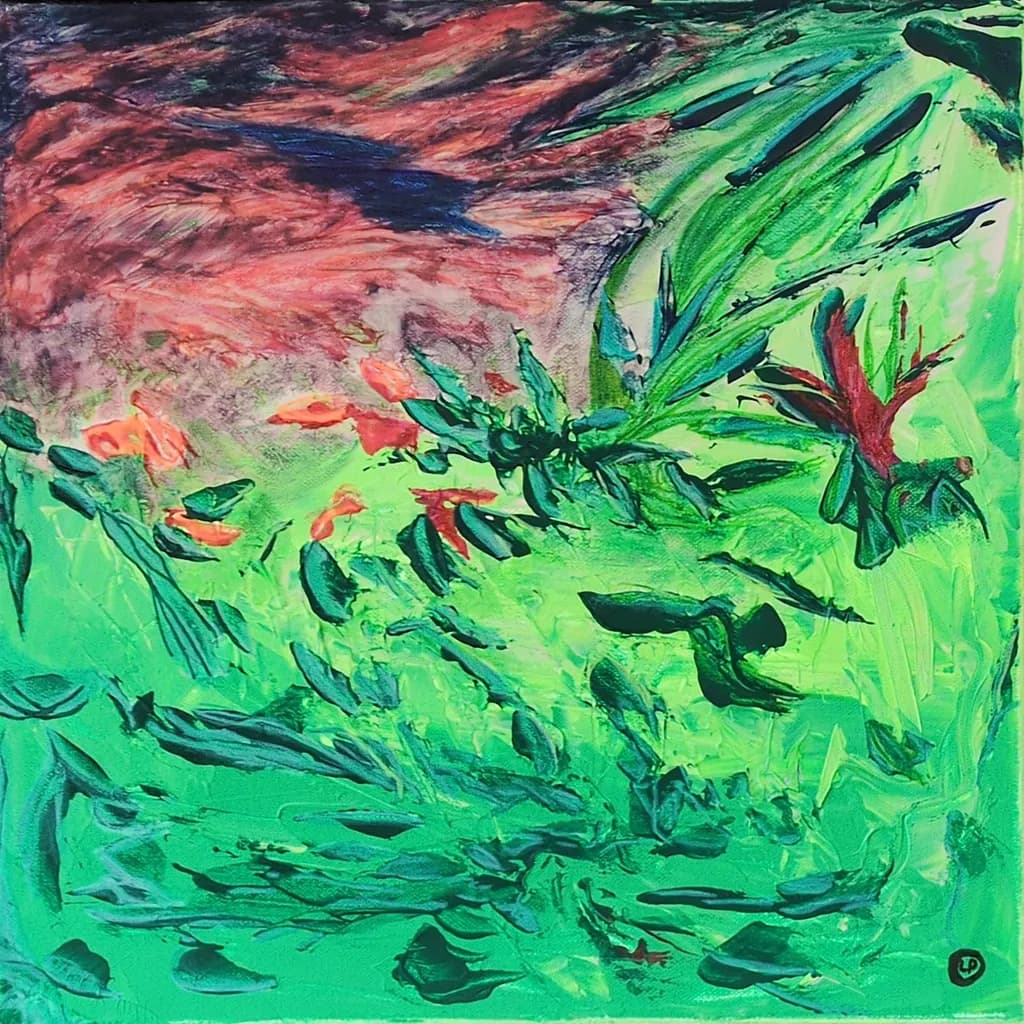 Vibrant Jungle Symphony: A Dance of Color and Nature